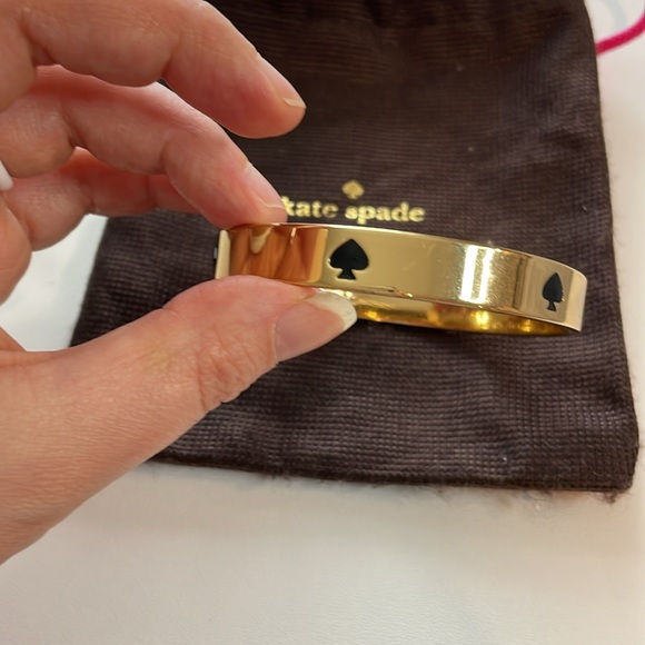Kate Spade Gold and Black Bangle Bracelet - Picture 7 of 9